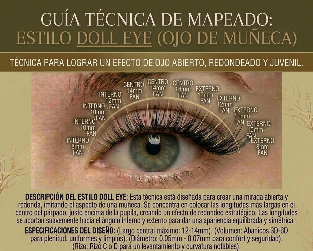 Guía profesional mapeo de pestañas